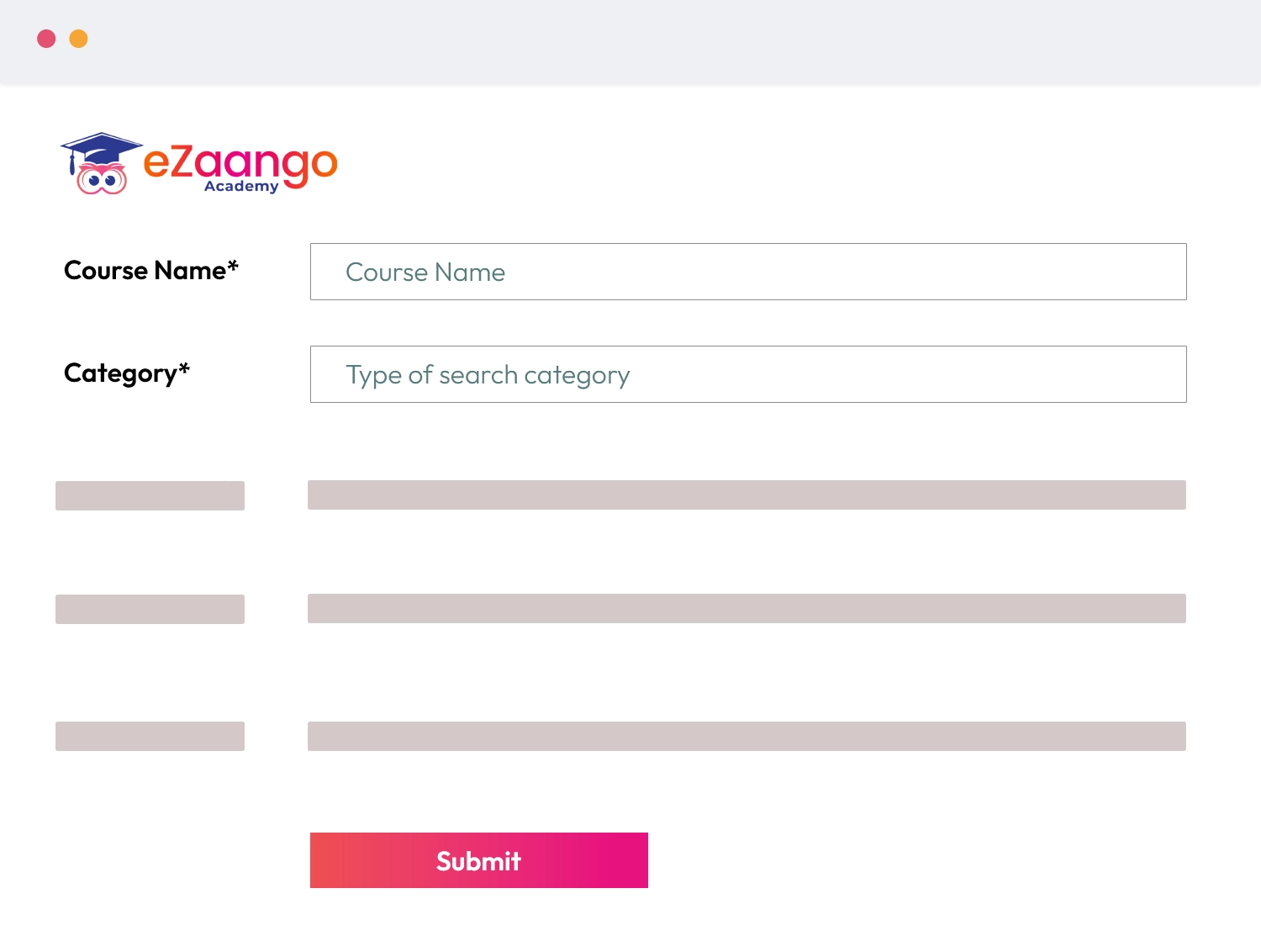 eZaango Academy Courses