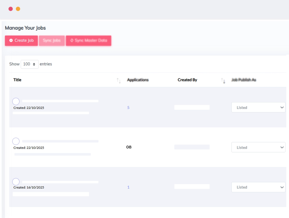 Keep Applications Organised